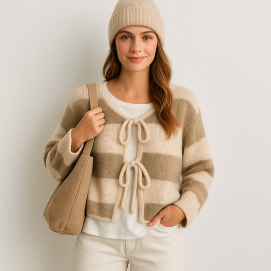 Strickjacke Stribes