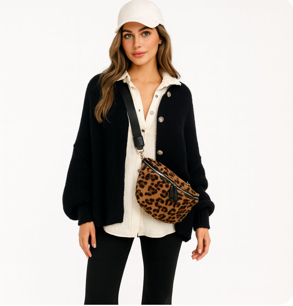 Strickjacke Black
